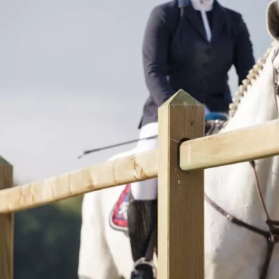 Houten omheiningen en poorten in geïmpregneerd zachthout